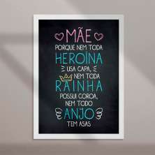 Quadro Decorativo com Moldura Mãe II Branco