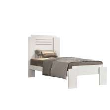 Cama de Solteiro Dallas Salleto Branco