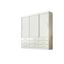Guarda-Roupa Roupeiro New Star 3 Portas Salleto Branco