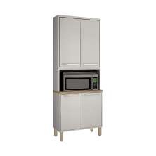 Paneleiro Torre Quente 4 Portas Nicho Forno Paris Salleto Branco