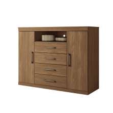 Cômoda Master 2 Portas 4 Gavetas Jatobá
