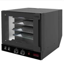 Forno Turbo Industrial Elétrico 49x60cm 250°c Saro com 4 Esteiras 220V Preto