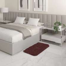 Tapete Pelo Alto Felpudo Macio Anti Derrapante Anti Alérgico Marrom - 50 x 100 cm Tapete para Sala e Quartos