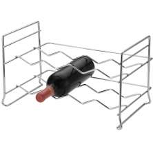 Adega Empilhável 8 Garrafas Vinho Suporte Garrafeira Horizon