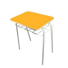 Conjunto Infantil Individual Mesa e Cadeira Amarelo