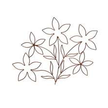 Buquê de Flores de Parede Attic Marrom