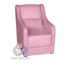 Poltrona para Amamentação Glamour com Almofada Rosê