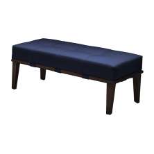 Banco Livia Azul e Imbuia 100 cm