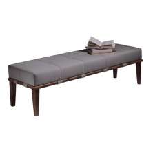 Banco Livia Cinza e Imbuia 160 cm