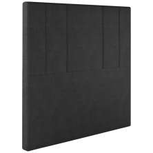 Cabeceira Solteiro 88 cm Madrid Veludo Preto Soon