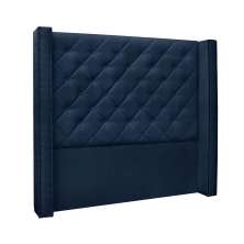 Cabeceira Casal Vicenza Suede Azul