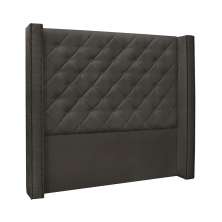 Cabeceira Casal Vicenza Suede Cinza