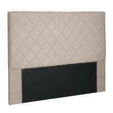 Cabeceira King Esmeralda Suede Bege