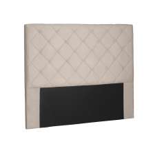 Cabeceira King Tânia Suede Bege