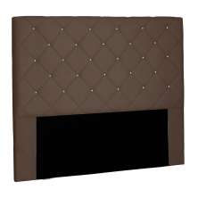 Cabeceira King Tânia Suede Caramelo