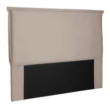 Cabeceira King Veneza Suede Bege