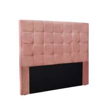 Cabeceira King Verona Veludo Rosa