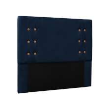 Cabeceira Queen Gênova Suede Azul