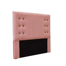Cabeceira Queen Gênova Veludo Rosa