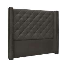 Cabeceira Queen Vicenza Suede Cinza
