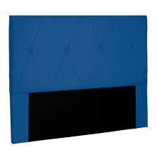 Cabeceira Solteiro Aquilla Suede Azul