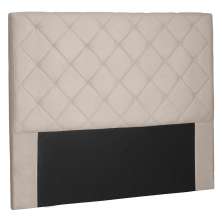 Cabeceira Solteiro Tânia Suede Bege