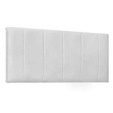 Painel para Cama Box Casal Ravenna Poliuretano Branco