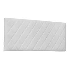 Painel para Cama Box King Esmeralda Poliuretano Branco