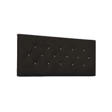 Painel para Cama Box King Tânia Poliuretano Marrom
