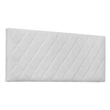 Painel para Cama Box Queen Esmeralda Poliuretano Branco