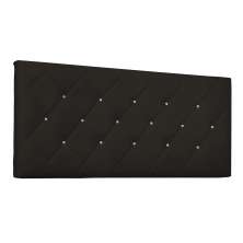 Painel para Cama Box Queen Tânia Poliuretano Marrom