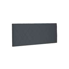 Painel para Cama Box Solteiro Esmeralda Suede Cinza
