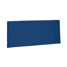 Painel para Cama Box Solteiro Tânia Suede Azul