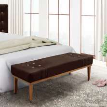 Recamier Gênova Suede Café 140 cm