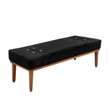 Recamier Gênova Suede Preto 90 cm
