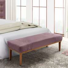 Recamier Gênova Veludo Uva 160 cm