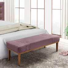 Recamier Gênova Veludo Uva 90 cm