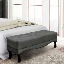 Recamier Vicenza Suede Cinza 160 cm