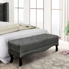 Recamier Vicenza Suede Cinza 195 cm