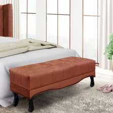 Recamier Vicenza Veludo Cobre 195 cm