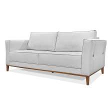 Sofá 3 Lugares Potenza Linho Rústico Grigio 190 cm