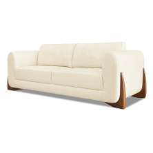 Sofá 3 Lugares Yves Linho Pérola 180 cm