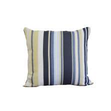 Almofada Decore Azul Escuro Listrado 40x40 com aba Têxtil Lar