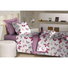 Edredom Dupla Face Solteiro 180 fios Innovare Butterfly 1 peça Textil Lar