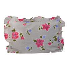 Fronha Avulsa com babados 180 fios Romantique Lilás com Floral 1 peça