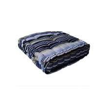 Futton Alto Decore Azul Listrado Peça Unica Textil Lar