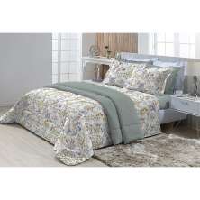 Jogo de Cama Casal 200 fios Top Confort Hayes 4 peças Textil Lar