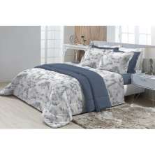 Jogo de Cama Queen 200 fios Top Confort Pixel 4 peças Textil Lar