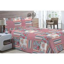 Kit Colcha Piquet Favo Casal Top Confort Menerbes 3 peças