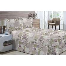 Kit Colcha Piquet Favo Queen Top Confort Orleans 3 peças Textil Lar